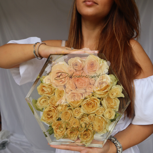 Bouquet in resina