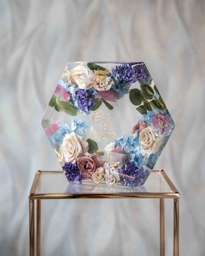 Bouquet in resina