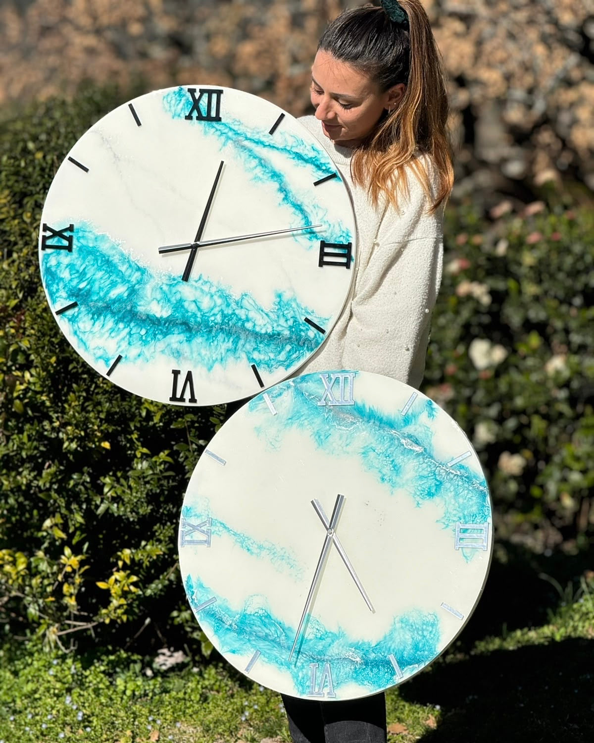 Orologio da parete in resina modello Ottanio