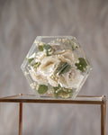 Bouquet in resina - Esagonale medio