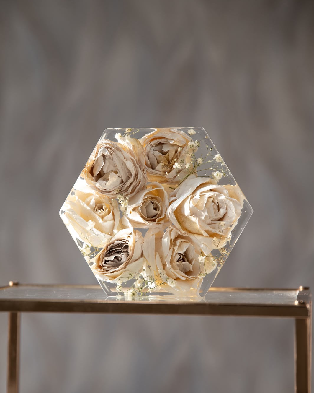Bouquet in resina - Esagonale piccolo