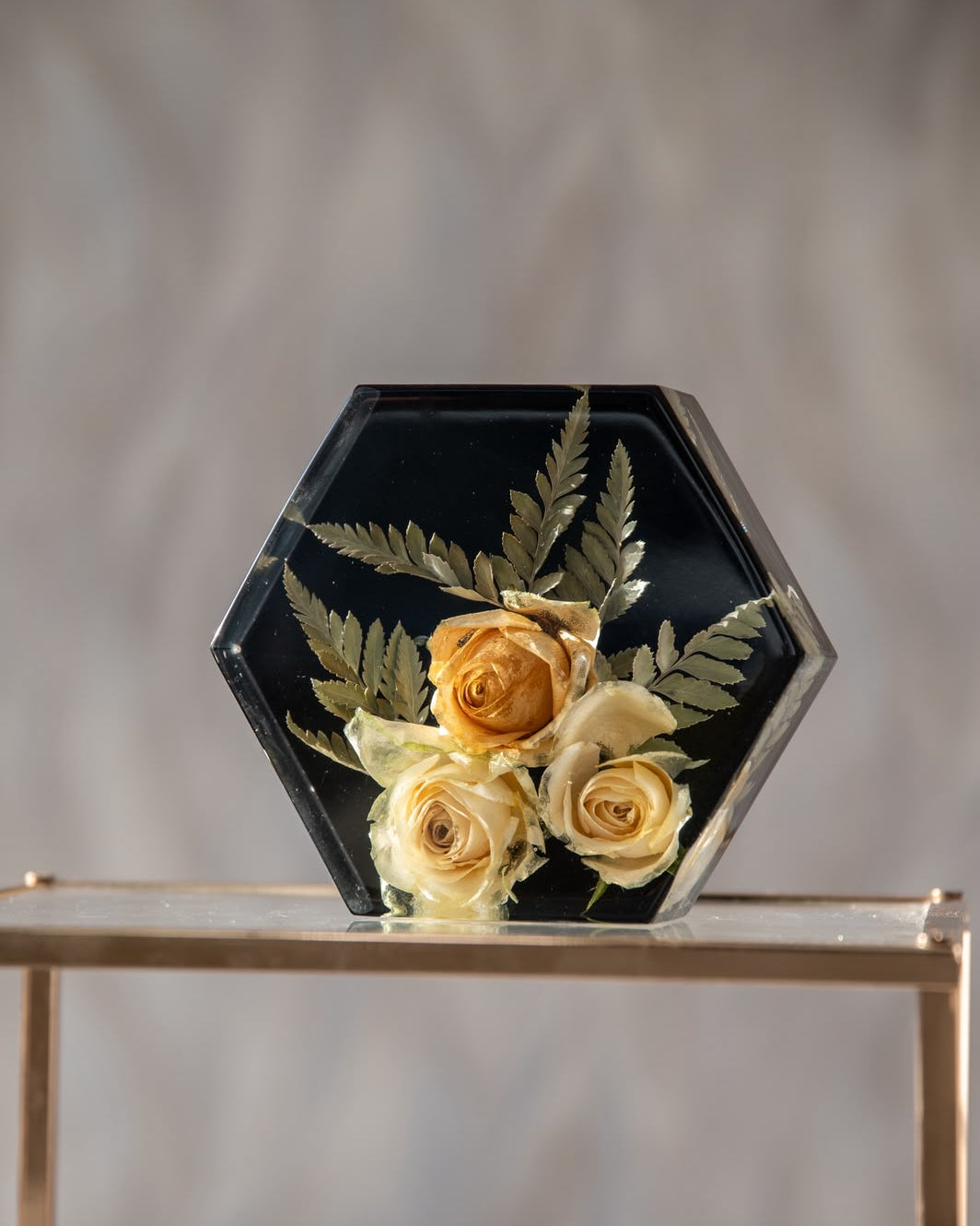 Bouquet in resina - Esagonale piccolo