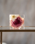 Bouquet in resina - Cubo