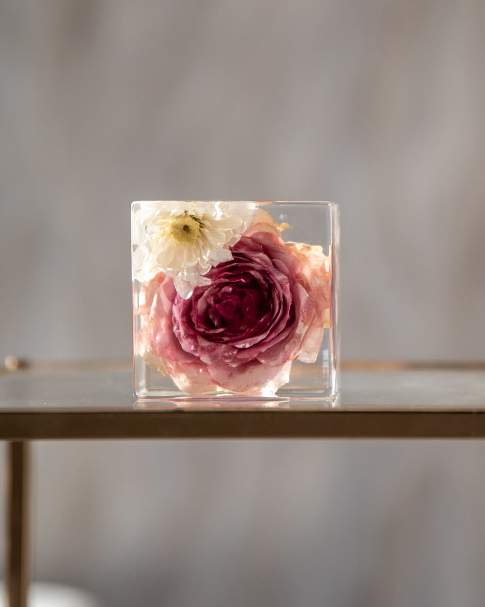 Bouquet in resina - Cubo