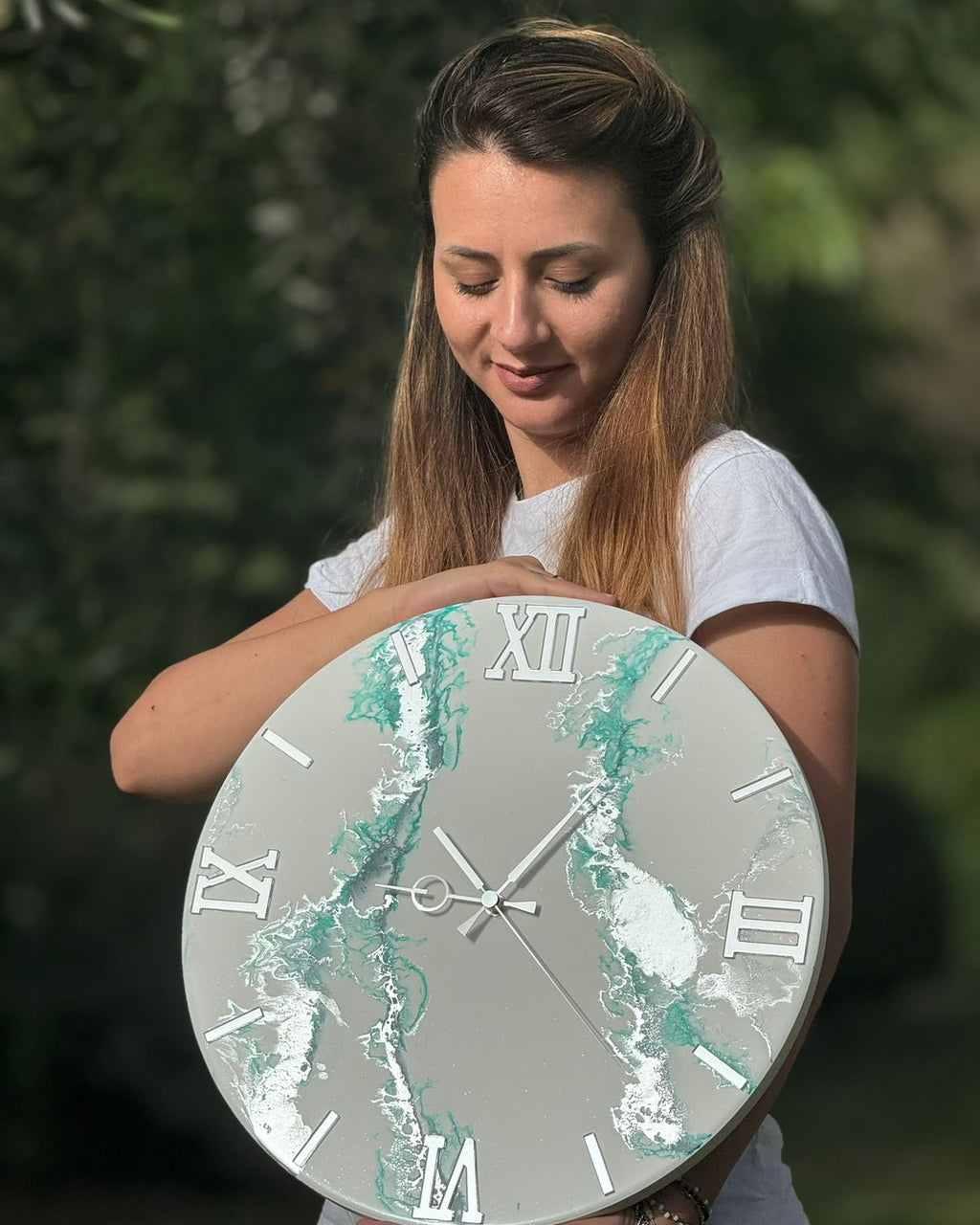 Orologio da parete in resina modello Ottanio