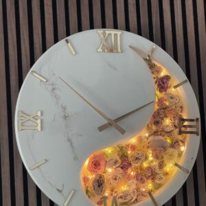 OROLOGIO CON BOUQUET LUMINOSO